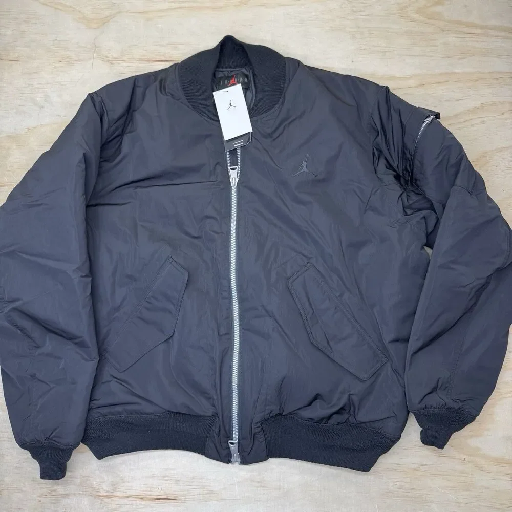 NEW Jordan Renegade Bomber Jacket Black Mens Sz XL FB7316-010